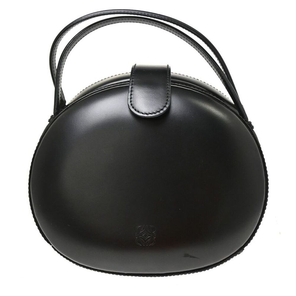 Loewe Anagram Leather Black Leather Handbag
